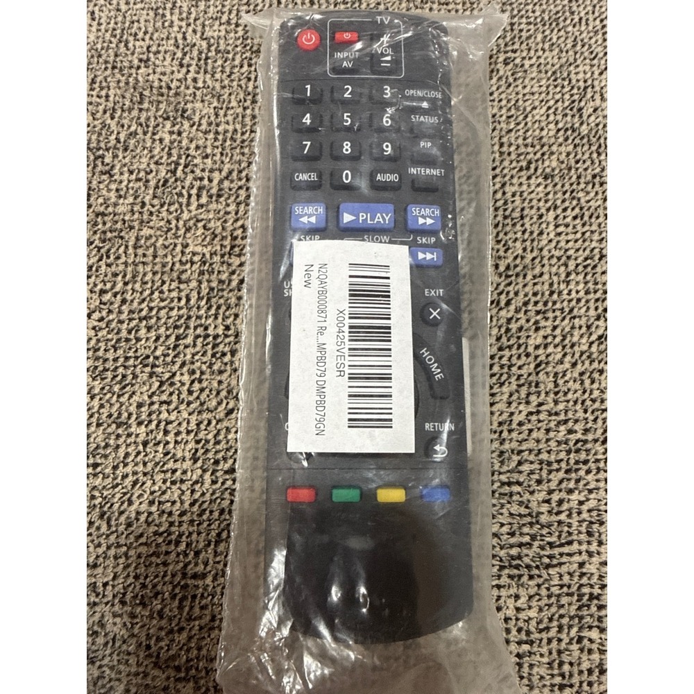 Replacement Remote Control N2QAYB000871 for Panasonic Blu-ray DVD Player Black